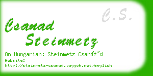 csanad steinmetz business card